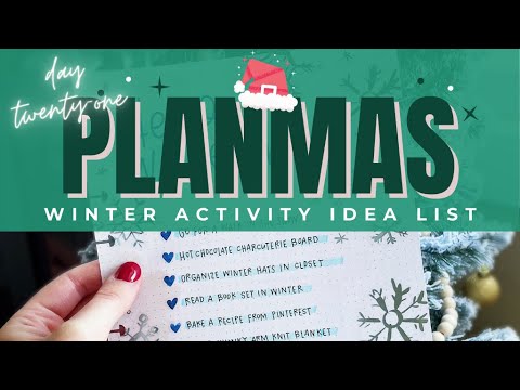 Winter Activity Idea List // PLANMAS Day 21 | Plans by Rochelle