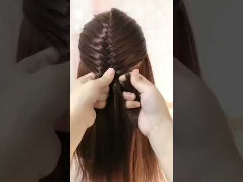 Hair styles for girls- beautifully  tutorial # hairstyle # new #trending #ytshorts