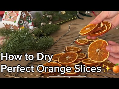 How to Dry Perfect Orange Slices for Decor ✨🍊 Easy DIY Tutorial