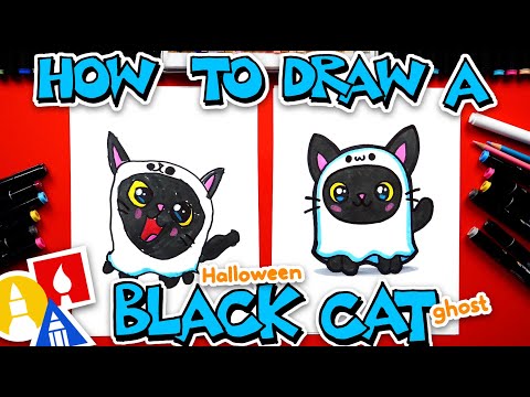 How To Draw A Black Cat Ghost