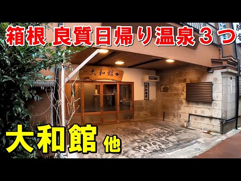 【1日で巡る】箱根で入るべき日帰り温泉3つ!大和館 他 来訪記!（箱根温泉 源泉掛け流し）