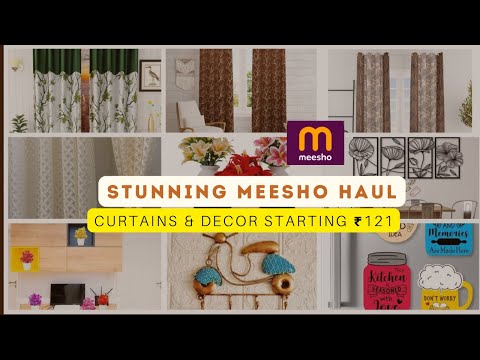 Decorate Home like a pro in Budget 🏡Huge Meesho Curtains Haul ❤️Stunning Affordable Decor & Curtains