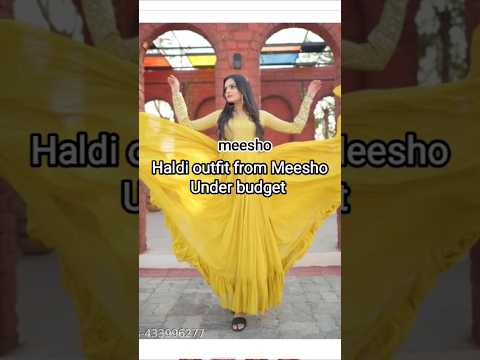 Haldi outfit in your budget | Meesho haldi outfit under budget #shorts #meesho #haldioutfit