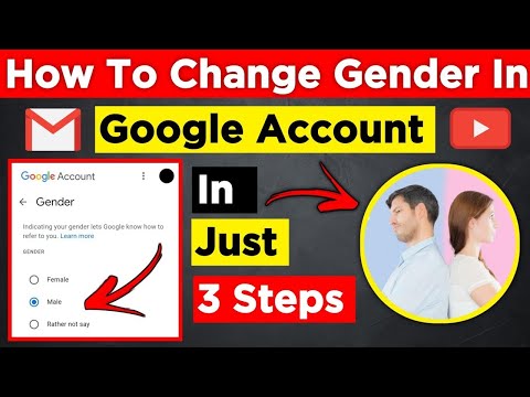 How to change your gmail gender