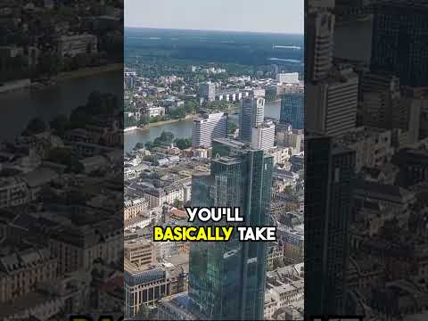 🌍 Panoramic Views from Frankfurt's Main Tower! #shorts