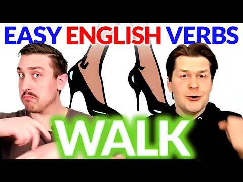 Learn English Verbs: WALK 🚶‍♀️ Easy English Comprehensible Input Beginner Lesson | Natural Approach