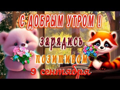 Начни день с улыбки! Волшебные пожелания с Добрым утром! Хорошего дня. 9 сентября