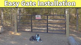 Gate Installation Video! How to Install a Gate Correct no Concrete