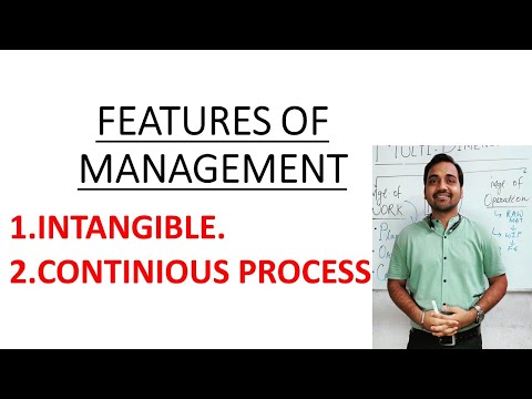 🔴Features or characteristics of Management||Intangible function||Continuous process||class 12 bst||