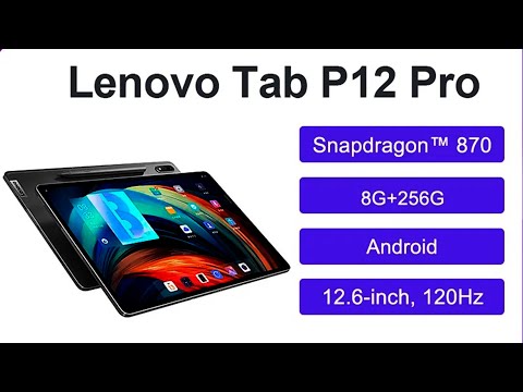 Global Firmware Lenovo Tab P12 Pro Xiaoxin Pad Pro 12.6 Tablet Octa Core Snapdragon 870 8GB 256GB