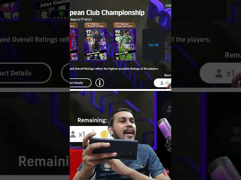 POTW European Club Championship Pack Opening  in Main Account 🔥 #shorts #efootball