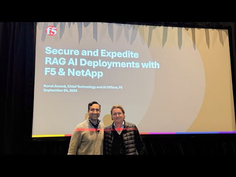 Kunal Anand speaks to RAG AI Deployments with NetApp & F5