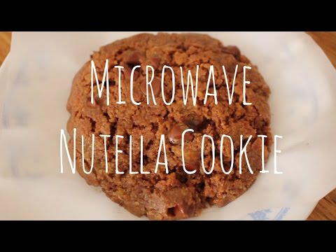 3-Minute Microwave Nutella Cookie | sweetco0kiepie