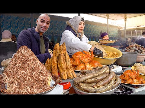 UNIQUE Street Food in Uzbekistan 🇺🇿 EXTREME Food Market + LAMB Jacuzzi + TANDOORI Samsa