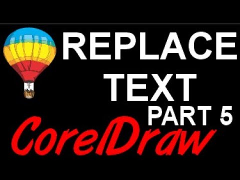 Corel Draw Tips & Tricks Find and Replace Text to THE MAX Part 5