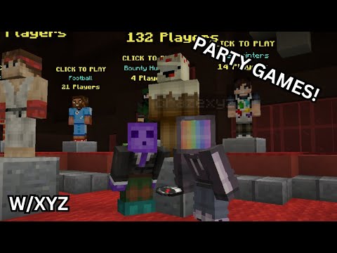 Playing hypixel PARTY GAMES WITH XYZ!!