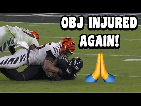 Odell Beckham Jr LEAVES GAME WITH INJURY Vs Bengals 🙏 Bengals Vs Ravens 2023 highlights