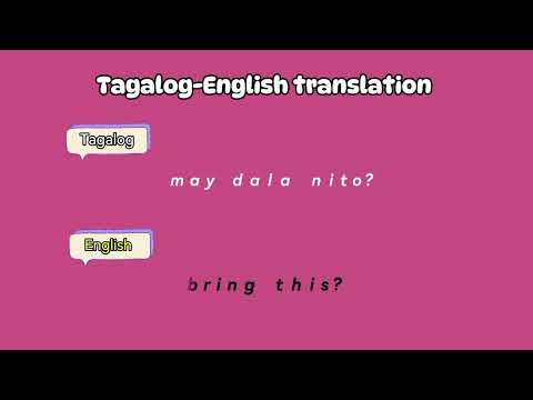 TAGALOG-ENGLISH TRANSLATION #learnenglish #tagalogenglishtranslation #Phrases #sentences