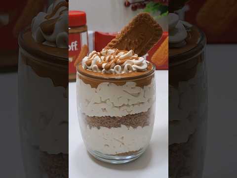 3 Ingredients Lotus Biscoff Mousse #shorts #biscoff #lotus