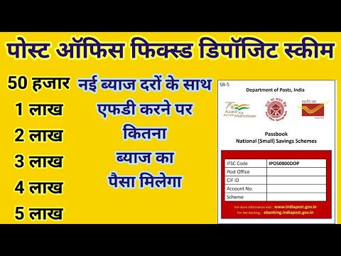 Post Office 5 Year FD Scheme||पोस्ट ऑफिस फिक्स्ड डिपॉजिट स्कीम||