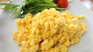 Scrambled eggs Recipeふわふわスクランブルエッグの作り方（レシピ）