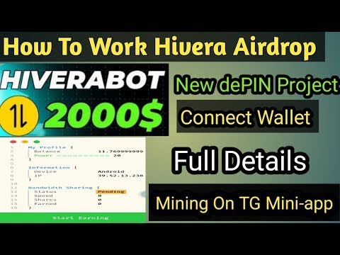 Hivera Telegram Mining Airdrop Full Guide  Hievra Airdrop Real