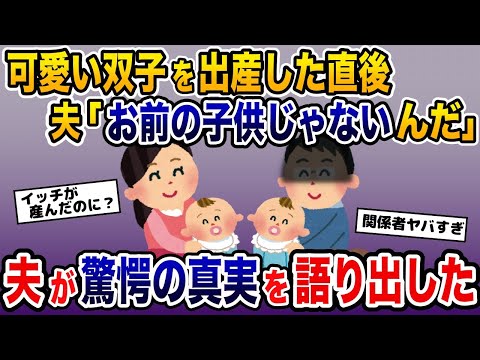 可愛い双子を出産した直後→夫「お前の子供じゃないんだ」衝撃の真実を語り出した...【2ch修羅場スレ・ゆっくり解説】