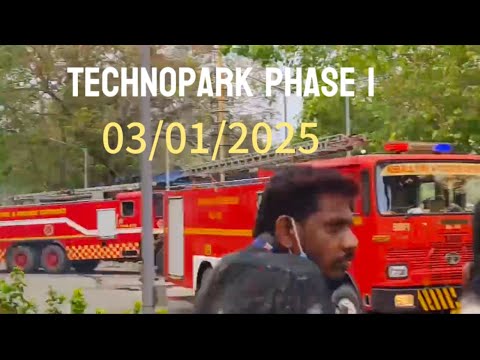 Massive Fire Breaks Out at Tata Elxsi | ടെക്‌നോപാർക്ക തീപ്പിടുത്തം| in Technopark #news