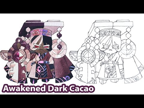 How to draw Awakened Dark Cacao (Dragon Lord) | Cookie Run Kingdom