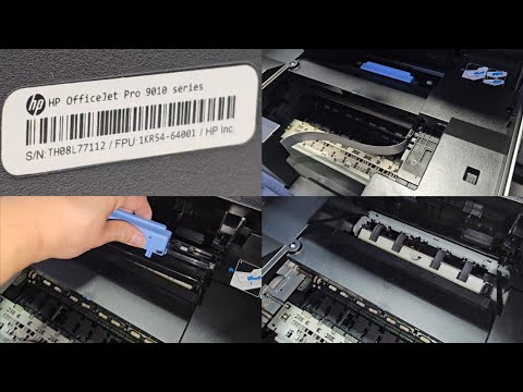 HP OfficeJet Pro 9010 Series Premier Paper Jam Where to Check to Clear Jam How to Remove Fix Repair