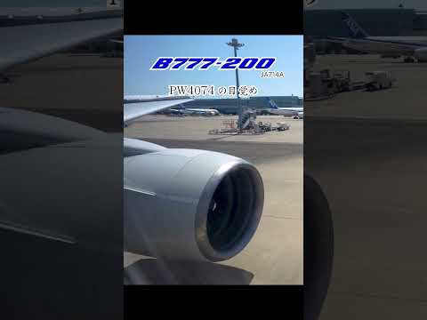 PW4074の目覚め #飛行機に乗っている気分になれる動画 #aviation