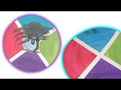 🥰Amazing Color Gradiant- Acrylic painting -viral hack-