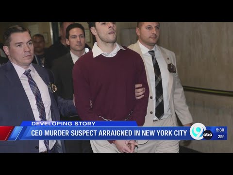 CEO murder suspect arraigned in New York City