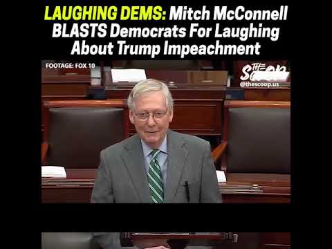 WOW! Sen. Mitch McConnell WENT OFF on Nancy Pelosi for LAUGHING about impeach..