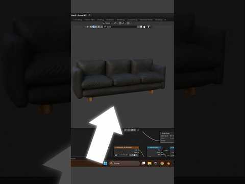 Blender Advent Calendar Day 15 | Create a Couch 💯 #blender #b3d #blender3d #tutorial #3dart