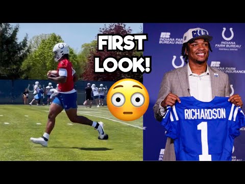 Rookie QB Anthony Richardson Colts DEBUT at Colts Rookie Minicamp 🔥 FIRST LOOK 👀