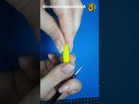 DIY Clay Mini Vegetables. How To Make Polymer Clay Miniature corn? #miniaturevegetables