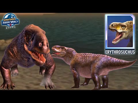 ERYTHROSUCHUS Omega Level 30- FIRST LOOK! Jurassic World Alive beta