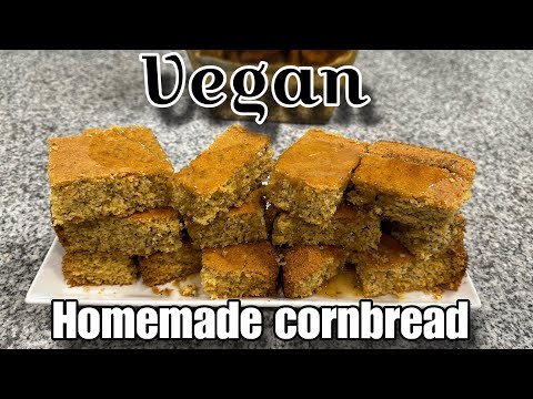 Vegan homemade cornbread recipe