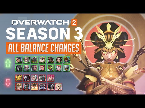 Overwatch 2  - EVERY HERO CHANGE for SEASON 3