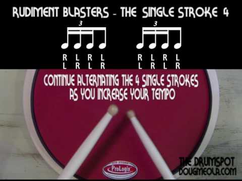 The Single Stroke 4 - Drum Rudiment - Canadian Drum Gear - DOUGMEOLA.COM