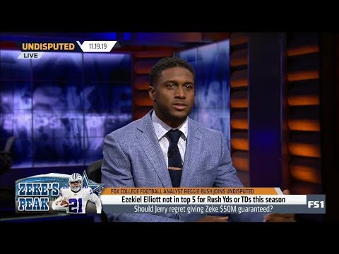 UNDISPUTED | Reggie Bush react to Ezekiel Elliott not in top 5 for Rush Yds of TDs this season