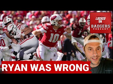 Ryan was WRONG! Wisconsin Badgers football takes on I got wrong - Elijah Hills, TVD, Cade Yacamelli!