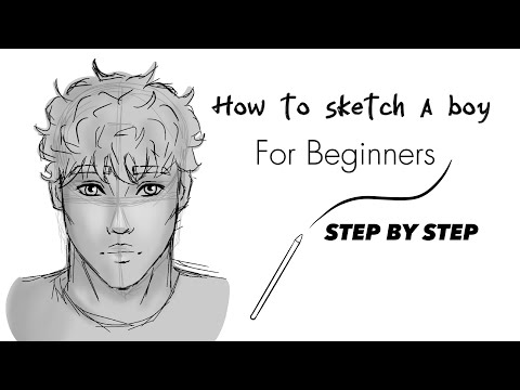 HOW TO SKETCH A BOY FOR BEGINNERS! Step by step