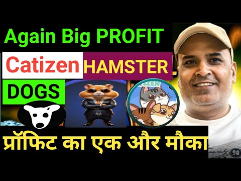 DOGS, CATIZEN, HAMSTER KOMBAT  Again BIG  Profit || प्रॉफिट का एक और मौका || Crazy Crypto Mintoo