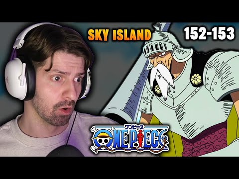 Sky Knight is Awesome! One Piece Reaction Episodes 152 & 153 | Sky Island Saga