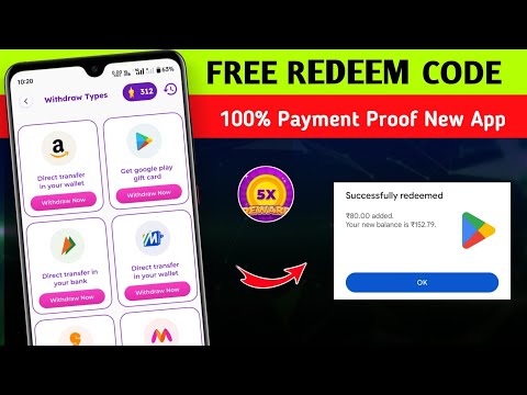 5X Reward App | Free Redeem Code App | Free Redeem Code | Google Play Redeem Code App