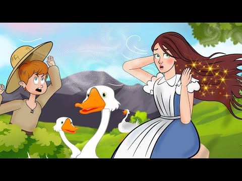 がちょう番の女 | 子供のためのおとぎ話と物語 | Japanese Fairy Tales And Stories