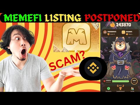 MemeFi Airdrop Listing Delayed | MemeFi Airdrop Criteria Revealed? | Memefi Airdrop Scam? #memefi