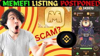 MemeFi Airdrop Listing Delayed | MemeFi Airdrop Criteria Revealed? | Memefi Airdrop Scam? #memefi